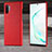 Funda Lujo Cuero Carcasa S03 para Samsung Galaxy Note 10 Plus Rojo