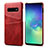 Funda Lujo Cuero Carcasa S03 para Samsung Galaxy S10 5G Rojo