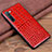 Funda Lujo Cuero Carcasa S04 para Oppo Reno3 Rojo