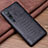 Funda Lujo Cuero Carcasa S04 para Xiaomi Mi 10 Pro Negro
