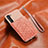 Funda Lujo Cuero Carcasa S07D para Samsung Galaxy S21 5G Oro Rosa