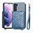 Funda Lujo Cuero Carcasa S08D para Samsung Galaxy S21 Plus 5G Azul