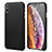 Funda Lujo Cuero Carcasa S14 para Apple iPhone Xs Max Negro