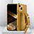 Funda Lujo Cuero Carcasa XD2 para Apple iPhone 13 Amarillo