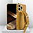 Funda Lujo Cuero Carcasa XD2 para Apple iPhone 14 Pro Amarillo