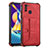 Funda Lujo Cuero Carcasa Y01B para Samsung Galaxy A11 Rojo
