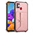 Funda Lujo Cuero Carcasa Y01B para Samsung Galaxy A21s Oro Rosa