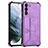 Funda Lujo Cuero Carcasa Y01B para Samsung Galaxy S21 Plus 5G Morado