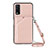 Funda Lujo Cuero Carcasa Y01B para Vivo Y11s Oro Rosa