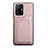 Funda Lujo Cuero Carcasa Y01B para Xiaomi Mi 11T 5G Oro Rosa