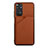 Funda Lujo Cuero Carcasa Y01B para Xiaomi Redmi Note 11 4G (2022) Marron