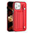 Funda Lujo Cuero Carcasa Y02B para Apple iPhone 13 Pro Max Rojo