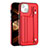 Funda Lujo Cuero Carcasa Y02B para Apple iPhone 14 Plus Rojo