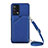 Funda Lujo Cuero Carcasa Y02B para Oppo A95 4G Azul