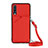 Funda Lujo Cuero Carcasa Y02B para Samsung Galaxy A70 Rojo