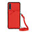 Funda Lujo Cuero Carcasa Y02B para Samsung Galaxy A70S Rojo