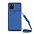 Funda Lujo Cuero Carcasa Y02B para Samsung Galaxy A81 Azul