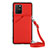 Funda Lujo Cuero Carcasa Y02B para Samsung Galaxy A91 Rojo