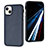 Funda Lujo Cuero Carcasa Y03B para Apple iPhone 13 Azul