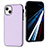 Funda Lujo Cuero Carcasa Y03B para Apple iPhone 13 Purpura Claro