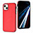 Funda Lujo Cuero Carcasa Y03B para Apple iPhone 13 Rojo