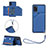 Funda Lujo Cuero Carcasa Y03B para Samsung Galaxy A31 Azul
