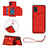 Funda Lujo Cuero Carcasa Y03B para Samsung Galaxy A31 Rojo