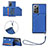 Funda Lujo Cuero Carcasa Y03B para Samsung Galaxy Note 20 Ultra 5G Azul
