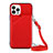 Funda Lujo Cuero Carcasa Y04B para Apple iPhone 13 Pro Max Rojo
