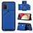 Funda Lujo Cuero Carcasa Y04B para Samsung Galaxy M02s Azul