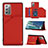 Funda Lujo Cuero Carcasa Y04B para Samsung Galaxy Note 20 5G Rojo