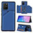 Funda Lujo Cuero Carcasa Y04B para Samsung Galaxy S10 Lite Azul