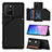 Funda Lujo Cuero Carcasa Y04B para Samsung Galaxy S10 Lite Negro