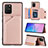 Funda Lujo Cuero Carcasa Y04B para Samsung Galaxy S10 Lite Oro Rosa