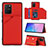 Funda Lujo Cuero Carcasa Y04B para Samsung Galaxy S10 Lite Rojo