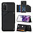 Funda Lujo Cuero Carcasa Y04B para Samsung Galaxy S20 5G Negro