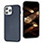 Funda Lujo Cuero Carcasa Y07B para Apple iPhone 13 Pro Max Azul