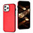 Funda Lujo Cuero Carcasa Y07B para Apple iPhone 13 Pro Max Rojo