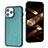 Funda Lujo Cuero Carcasa Y07B para Apple iPhone 13 Pro Max Verde