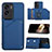 Funda Lujo Cuero Carcasa YB1 para Huawei Honor 90 Lite 5G Azul