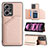 Funda Lujo Cuero Carcasa YB1 para Xiaomi Poco X5 5G Oro Rosa