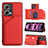 Funda Lujo Cuero Carcasa YB1 para Xiaomi Poco X5 5G Rojo