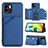 Funda Lujo Cuero Carcasa YB1 para Xiaomi Redmi A2 Plus Azul