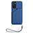 Funda Lujo Cuero Carcasa YB2 para Oppo A54s Azul