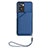 Funda Lujo Cuero Carcasa YB2 para Oppo A57 4G Azul