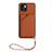 Funda Lujo Cuero Carcasa YB2 para Xiaomi Redmi A2 Marron