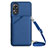 Funda Lujo Cuero Carcasa YB3 para Oppo A58 5G Azul