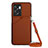 Funda Lujo Cuero Carcasa YB3 para Oppo A77 5G Marron
