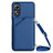 Funda Lujo Cuero Carcasa YB3 para Oppo A78 5G Azul