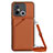 Funda Lujo Cuero Carcasa YB3 para Xiaomi Poco C55 Marron